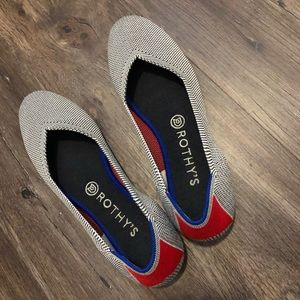 Rothys 8.5 Cherry Ribbon Stripe
